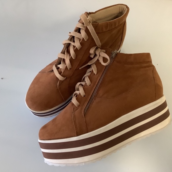 Camel shoes with textil - Picture 4 of 7